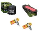 Wartungssatz �lfilterset Z�ndkerzen spark splug passt an Honda Fjs 600 01-16