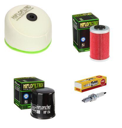 Wartungssatz �lfilterset Z�ndkerze spark splug passt an Ktm Duke II 640 99-07