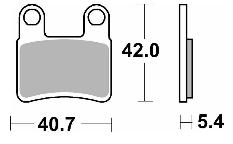 SBS Bremsbelge 921HF brake pads passt an Kymco i Maxxer Mxu 400 450 2014