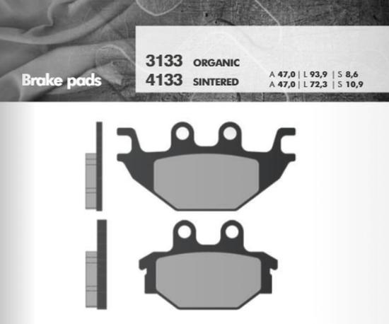 Bremsbelge BR3133 brake pads passt an Kymco passt an Yamaha passt an Kawasaki