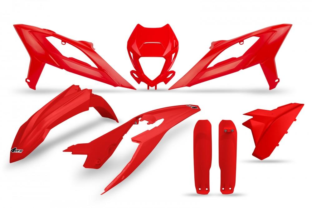 Verkleidungssatz Plastiksatz plastic kit fork passt an Beta Rr 250 450 23-24 rot