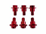 Schraubensatz 6x Gabelprotektor fork bolt passt an GasGas Ecf 250 21-23 Mcf rot