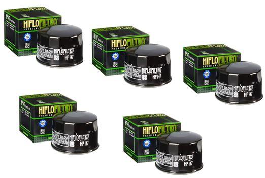 5x Hiflo HF147 lfilter oilfilter passt an Yamaha Fzs 600 98-03 Xp passt an Sym