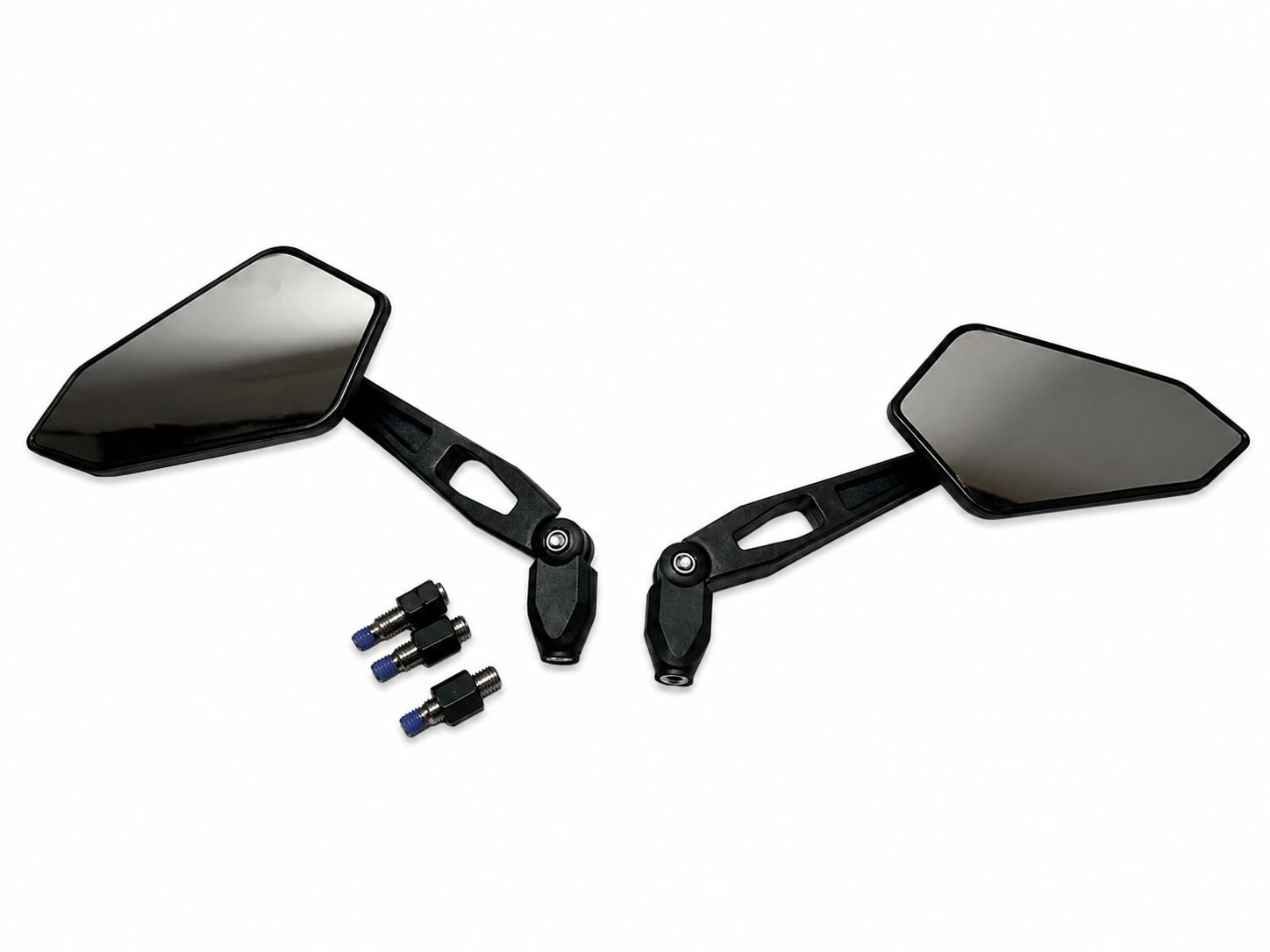 Spiegelpaar Gelenkspiegel mit Gelenk E-Zeichen mirror pair Motorrad Enduro Moped