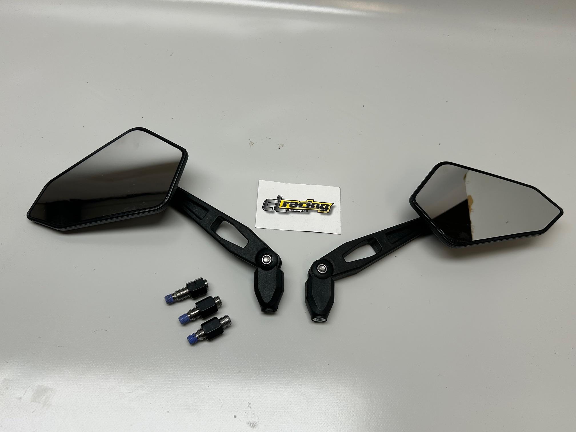 Spiegelpaar Gelenkspiegel mit Gelenk mirror Motorrad Enduro Moped