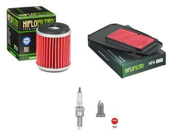Wartungssatz lftilterset Zndkerze spark splug passt an Yamaha Mt 125 A 20-24