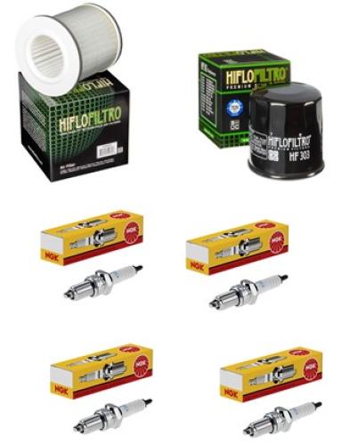 Wartungssatz �lfilterset Z�ndkerzen spark splug passt an Yamaha Xj 900 S 95-03