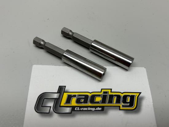 2x Biteinsatz Bit-Einsatz Bithalter Magnet Spannfutter Akkuschraube bit socket