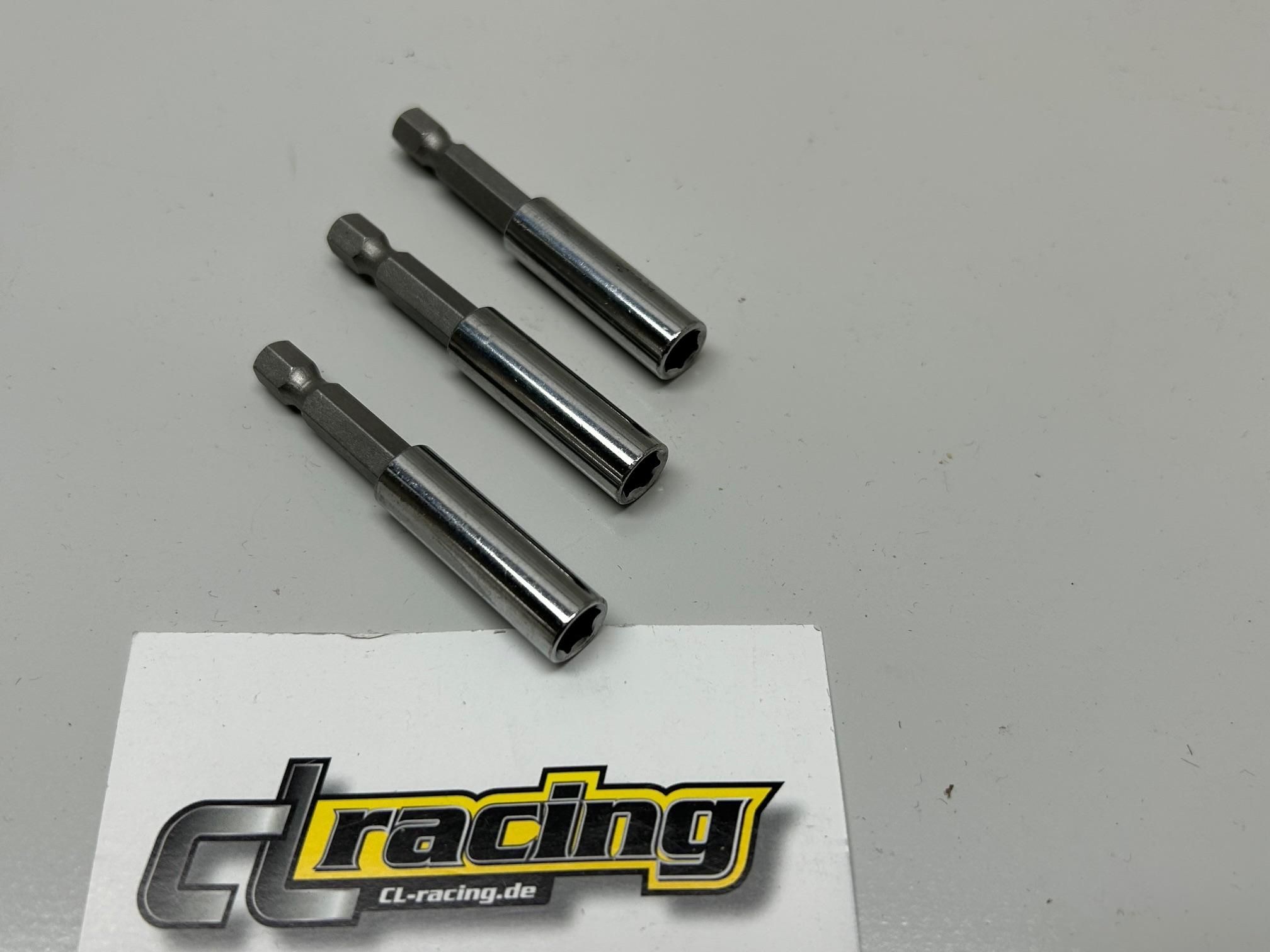 3x Biteinsatz Bit-Einsatz Bithalter Magnet Spannfutter Akkuschraube bit socket 3x Biteinsatz Bit-Einsatz Bithalter Magnet Spannfutter Akkuschraube bit socket