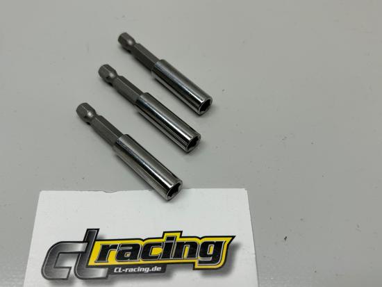 3x Biteinsatz Bit-Einsatz Bithalter Magnet Spannfutter Akkuschraube bit socket 3x Biteinsatz Bit-Einsatz Bithalter Magnet Spannfutter Akkuschraube bit socket