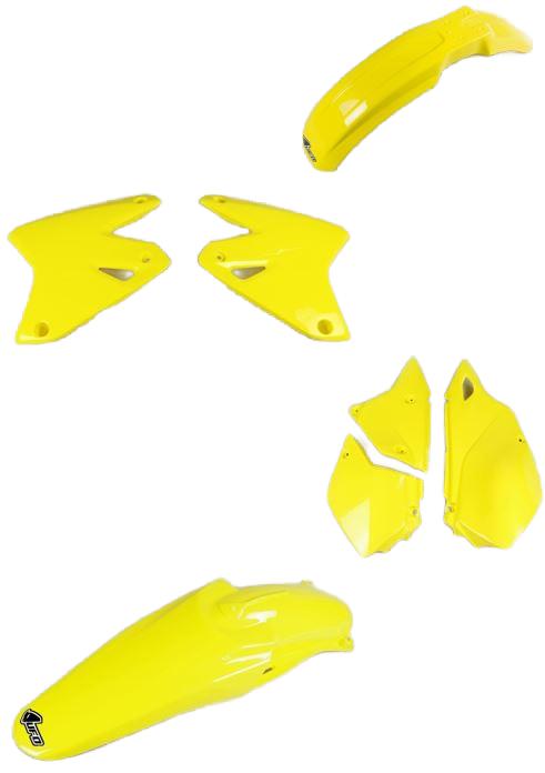 Verkleidungssatz Plastiksatz plastic kit passt an Suzuki Drz 400 E 00-08 gelb