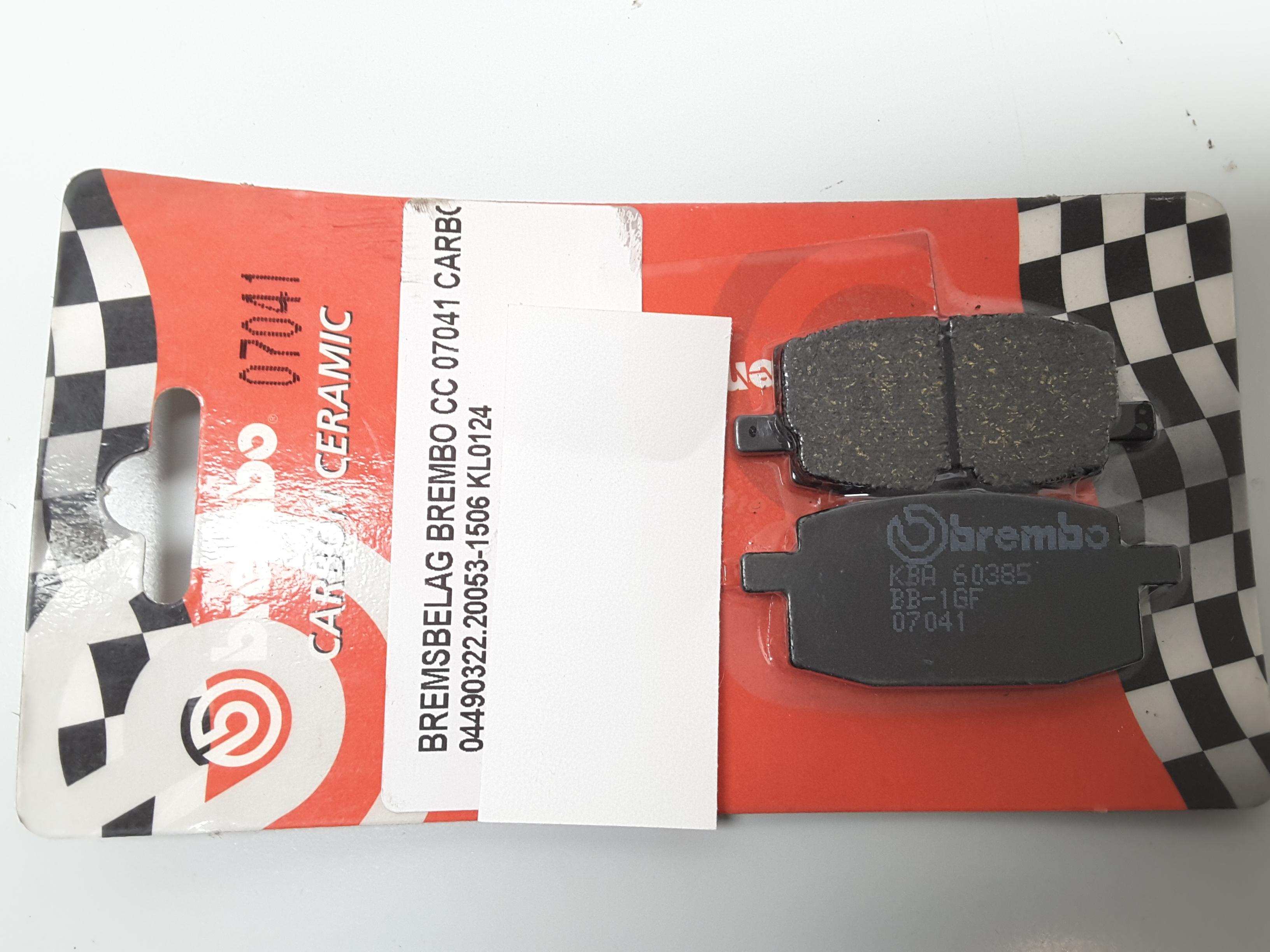 Bremsbel�ge KBA 60385 vorne brake pads passt an Adly 50 Jet 96-08