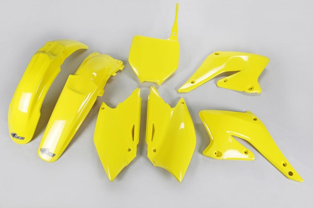 Verkleidungssatz Plastiksatz plastic kit passt an Suzuki Rmz 250 04-06 gelb-wei