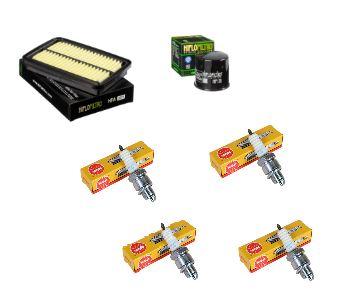 Wartungssatz �lfilterset Z�ndkerzen spark splug passt an Suzuki Gsf 1200 01-06