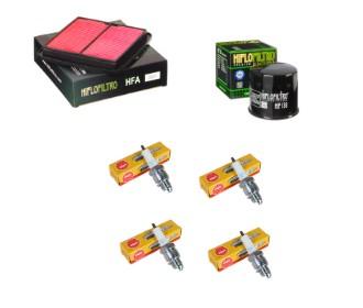 Wartungssatz �lfilterset Z�ndkerzen spark splug passt an Suzuki Rf 600 R 93-96