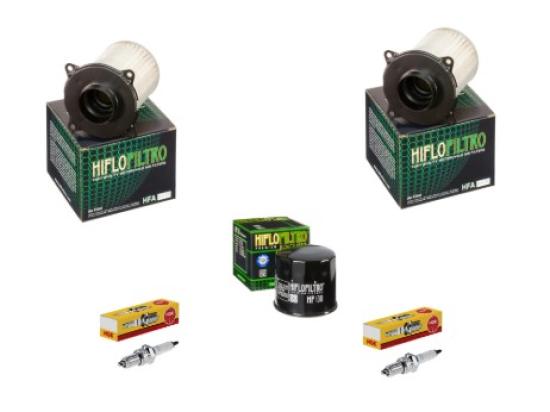 Wartungssatz �lfilterset Z�ndkerzen spark splug passt an Suzuki Vz 800 97-03