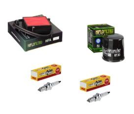 Wartungssatz �lfilterset Z�ndkerzen spark splug passt an Honda Vt 600 C 88-97