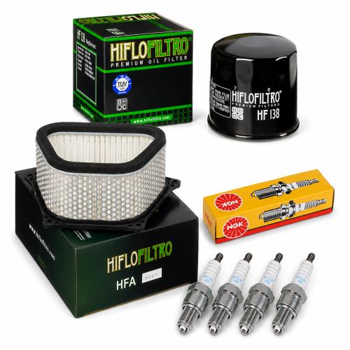Wartungssatz �lfilterset Z�ndkerze spark splug passt an Suzuki Gsx 1300 99-07