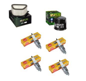 Wartungssatz lftilterset Zndkerze spark splug passt an Suzuki Gsx 1300 99-07
