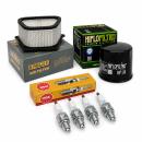 Wartungssatz �lfilterset Z�ndkerze spark splug passt an Suzuki Gsx 1300 99-07 1