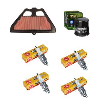 Wartungssatz lftilterset Zndkerzen spark splug passt an Kawasaki Z 900 17-23 1