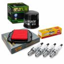Wartungssatz �lfilterset Z�ndkerzen spark splug passt an Suzuki Dl 650 Au 07-11