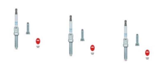 3x Ngk LMAR8D-J Zndkerze spark plug passt an Bmw C 600 12-15 passt an Can-Am