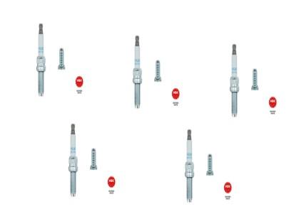5x Ngk LMAR8D-J Zndkerze spark plug passt an Bmw C 600 12-15 passt an Can-Am
