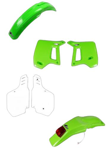 Verkleidungssatz Plastiksatz plastic kit passt an Kawasaki Kdx 200 90-94 grn-w