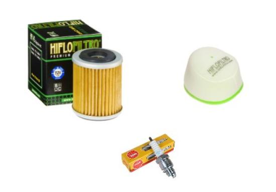 Wartungssatz �lfilterset Z�ndkerze spark splug passt an Yamaha Wrf 400 98-02