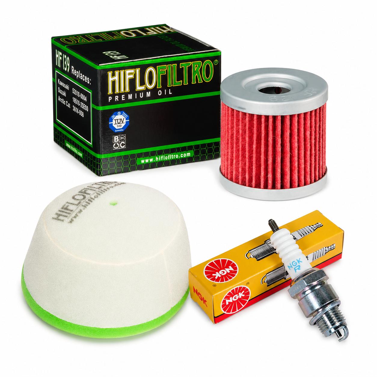 Wartungssatz �lfilterset Z�ndkerze spark splug passt an Suzuki Drz 400 S Smu E