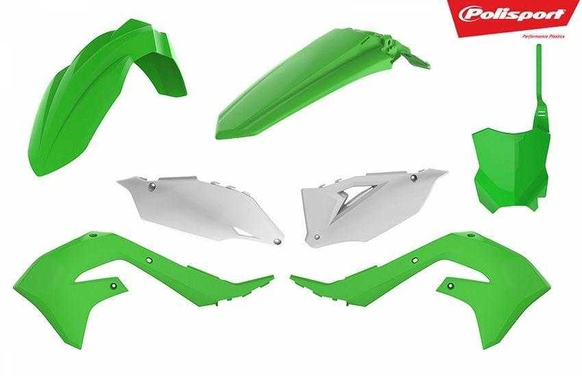 Verkleidungssatz Plastiksatz plastic kit passt an Kawasaki Kxf 250 450 gr�n-w
