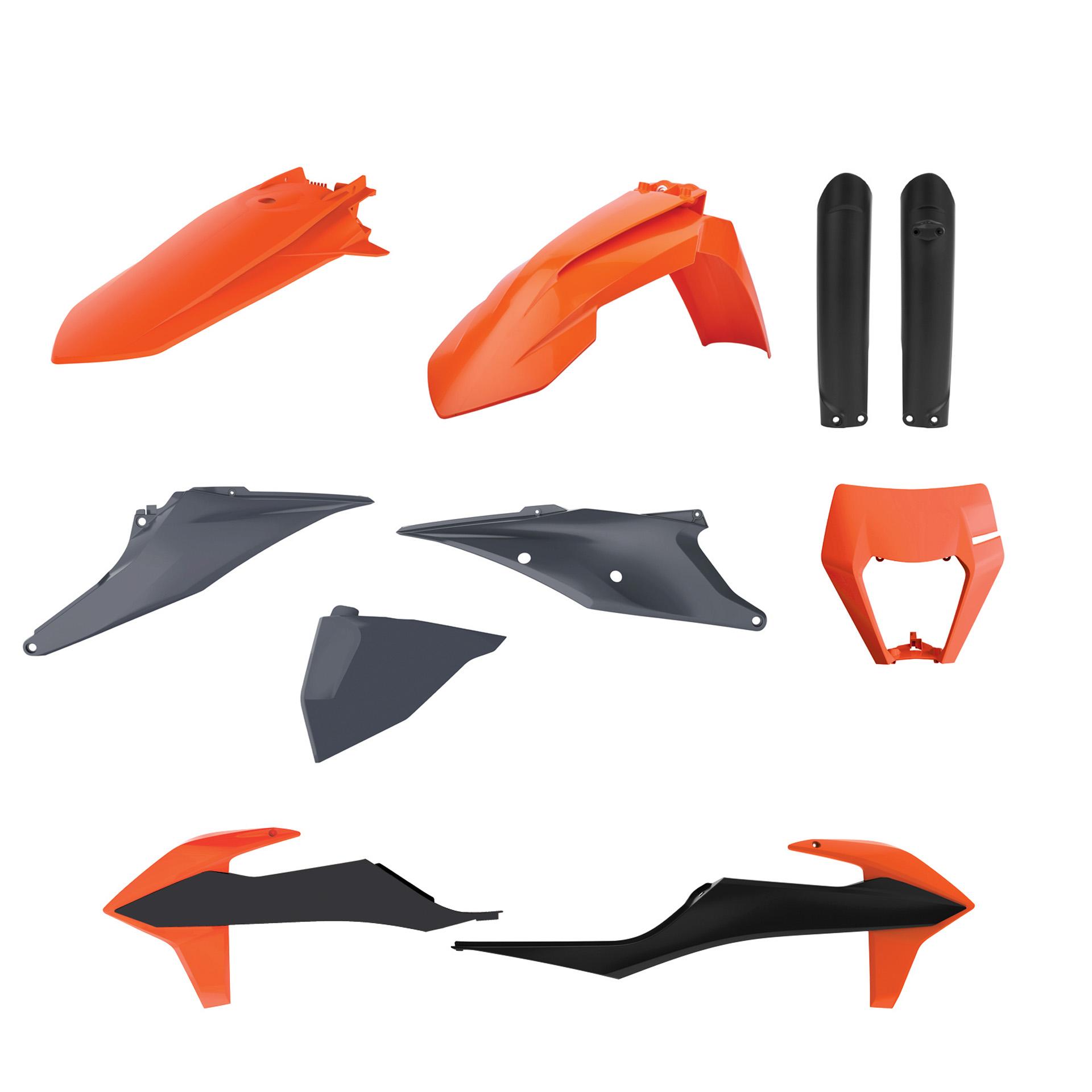 Verkleidungssatz Plastiksatz plastic kit passt an Ktm Exc 250 Exc-f 450 500 o-gr