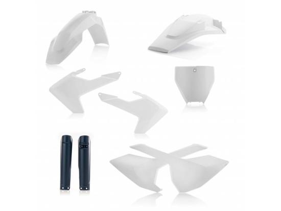 Verkleidungssatz Plastiksatz plastic kit passt an Husqvarna Tc 125 16-18 wei�-sw