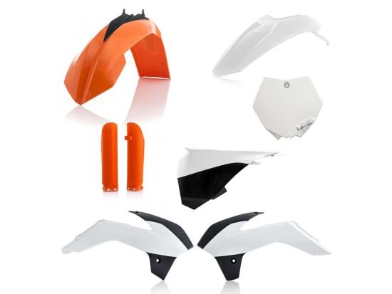 Verkleidungssatz Plastiksatz plastic kit passt an Ktm Sx 85 13-17 wei�-or