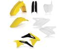 Verkleidungssatz Plastiksatz plastic kit passt an Suzuki Rmz 250 2018 weiß-gelb Verkleidungssatz Plastiksatz plastic kit passt an Suzuki Rmz 250 2018 weiß-gelb