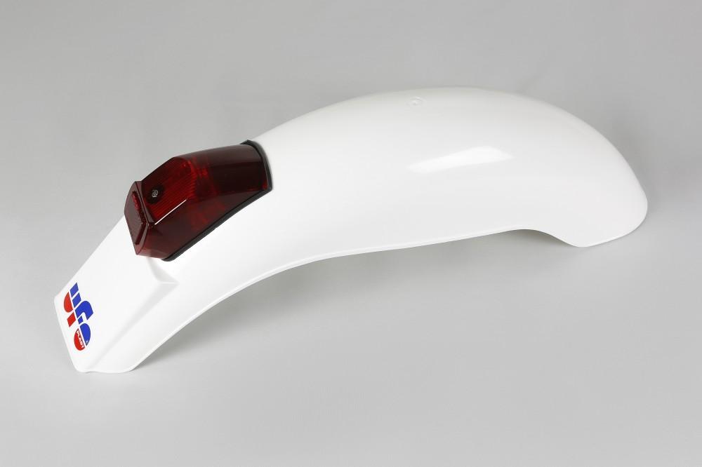 Schutzblech Kotflgel mit Rcklicht fender Enduro Vintage Classic 50 - 125 75-79 wei