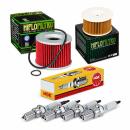 Wartungssatz �lfilterset Z�ndkerzen spark splug passt an Kawasaki Z 400 F 84 Z