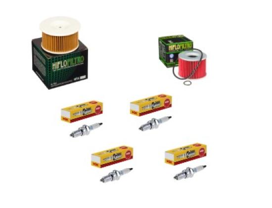 Wartungssatz �lftilterset Z�ndkerzen spark splug passt an Kawasaki Z 400 F 84 Z