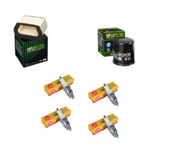 Wartungssatz �lfilterset Z�ndkerzen spark splug passt an Yamaha Yzf-R1 1000