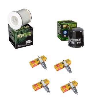 Wartungssatz �lfilterset Z�ndkerzen spark splug passt an Yamaha Xj 600 Nn Nh S