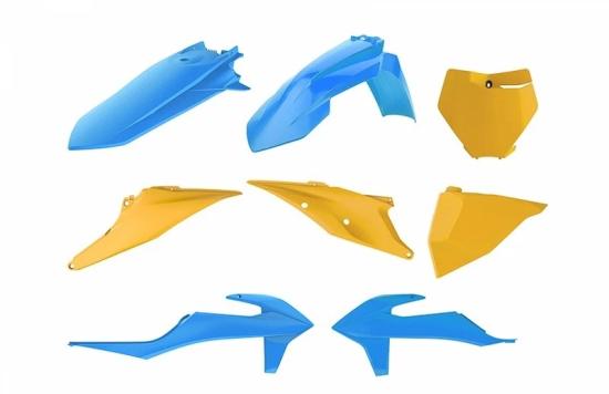 Verkleidungssatz Plastiksatz plastic kit passt an Ktm Sx 125 250 Sxf 2019 bl-ge