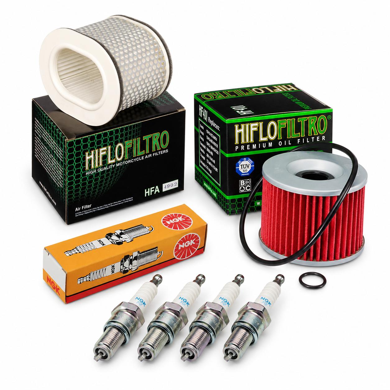 Wartungssatz �lfilterset Z�ndkerzen spark splug passt an Yamaha Fzr 1000 Genesis