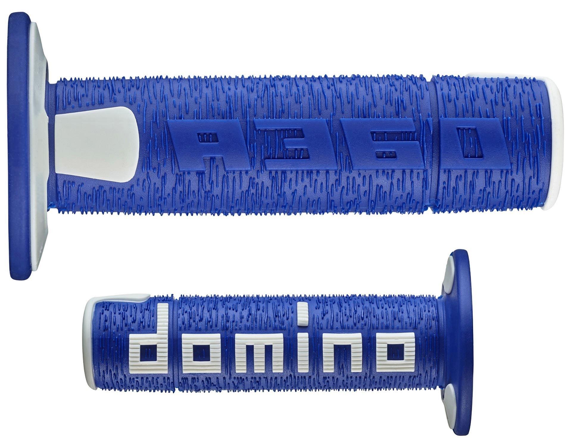 Domino Griffgummis Lenkergriffe Nut rubber grip Enduro Mx Quad Motocross blau-gr