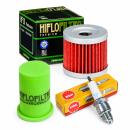 Wartungssatz �lfilterset Z�ndkerze spark splug passt an Suzuki Gn 125 U 94-99
