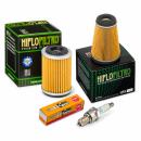 Wartungssatz �lfilterset Z�ndkerze spark splug passt an Yamaha Xc 125 T Cygnus