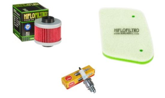 Wartungssatz �lfilterset Z�ndkerze spark splug passt an Aprilia Leonardo 125 150