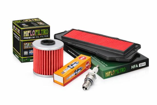Wartungssatz �lfilterset Z�ndkerze spark splug passt an Kymco Xciting 400 14-16