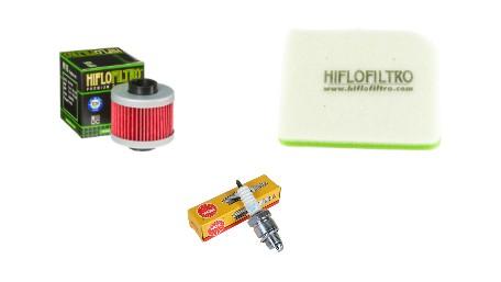 Wartungssatz �lfilterset Z�ndkerze spark splug passt an Aprilia Scarabeo 125