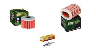 Wartungssatz �lfilterset Z�ndkerze spark splug passt an Honda Gb Tt Xbr 500 S
